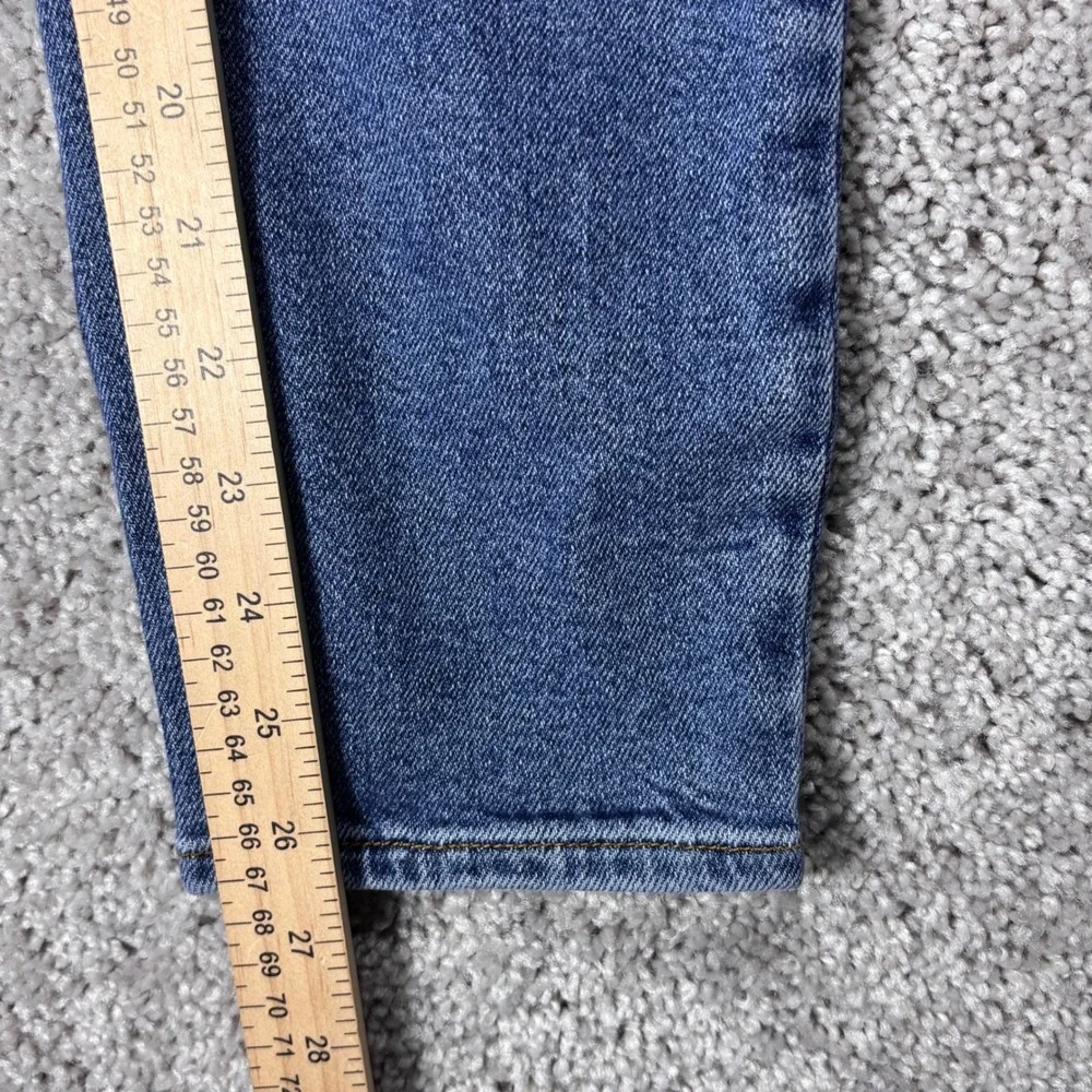 Forever 21 Womens High Rise Skinny Distressed‎ Button Fly Blue Jeans Size 28
